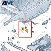 Шумоизоляция крыла Volkswagen Taigo 2022-2024 2G7864237A