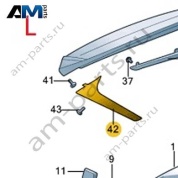 Замыкающая часть спойлера слева VAG 3CC805945C041 на Volkswagen 2021-2026