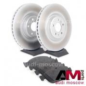 Передние диски и колодки Ауди А6 (С7) 3.0-4.2TFSI/TDI