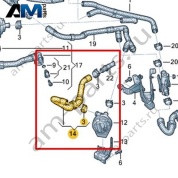 Шланг системы охлаждения Volkswagen id-Buzz 2023-2024 1N3121449A