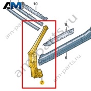 Наружная часть стойки А Volkswagen T-Roc Cabrio 2020-2024 2GC809202