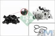 Водяной насос в сборе с термостатом INA для Skoda Kodiaq (2016-2025) 1.4TSI 538036310