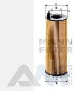 Масляный фильтр MANN FILTER (HU721/5X) для BMW X5 (F15) M50dX