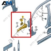 Усилитель брызговика Volkswagen Taigo 2022-2024 2G7810136A