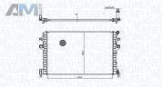 Дополнительный радиатор MAGNETI MARELLI (350213166300) на Audi A3 (8V) 2012-2020 1.2TSI