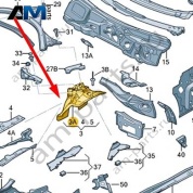Чашка амортизаторной стойки Audi A6 (C7) 2015-2018 4G0805139TA