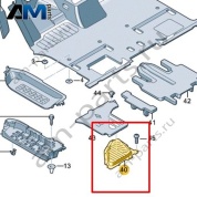 Крепление напольного покрытия Volkswagen id-Buzz 2023-2024 1N3864471