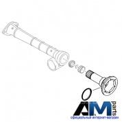 Вал с фланцем левый передней оси Amarok 0AA409271B