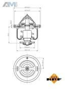Термостат охлаждающей жидкости NRF (725104) для Audi A4 (B8) 2.0TDI (170/163 л.с.)