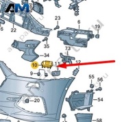 Пластина Audi A7 (4K) 2019-2024 4K8807788