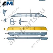 Накладка бампера 4CG80753169D на Ауди Q6 2022-2026