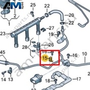 Держатель топливопровода VAG 06E127233AC