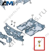 Шумоизоляция Volkswagen Jetta VII 2020-2024 17A864231
