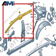 Боковина (внутренняя часть) Volkswagen id4/id5 2021-2024 11E809421