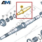 Ось промежуточной шестерни заднего хода VAG 0CS311515D