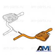 Задняя часть глушителя (L) Audi A6 (C6) III 2.7 CANA/CANB 4F0253609BF