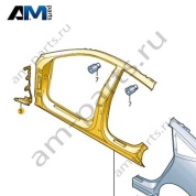 Отрезная часть - стойки А/В с порогом Audi A7 (4K) 2019-2024 4K8809840