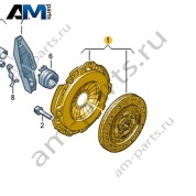 Комплект сцепления (диск/корзина) VAG 04L141016