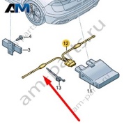 Провод датчика открывания двери багажного отсека Audi Q8 2019-2024 4M8962239