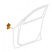 Петля водительской двери нижняя Mercedes ML W166 A1667200237