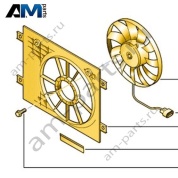 Вентилятор радиатора с крыльчаткой Volkswagen AMAROK 2017-2022 2H6121203