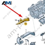 Воздуховод Audi Q8 2019-2024 4M8819501