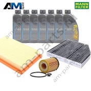 Комплект фильтров MANN с маслом 5W40 229.5 для ТО-1 Mercedes C300