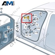 Половина петли двери (верхняя часть) Volkswagen id4/id5 2021-2024 11A831407A