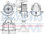 Вентилятор отопителя 87139 (NISSENS) для Q7 (4L) 2007-2015 3.0TDI