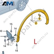 Расширитель задней левой колесной арки VAG 3GJ853817AGRU Volkswagen 2025-2026