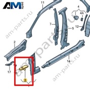 Усилитель стойки А Volkswagen Jetta VII 2020-2024 17A810239