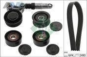 Комплект замены ремня генератора INA (529020910) на Volkswagen Touareg I (2003-2010) 3.0TDI