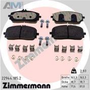 Передние тормозные колодки (22944.185.2) Zimmermann для Mercedes GLE V167 300d