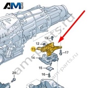 Кронштейн опоры КП Audi Q7 (4M) 2016-2024 4M0399115M