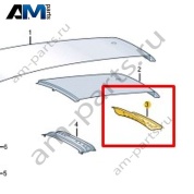 Поперечная балка крыши Volkswagen Taigo 2022-2024 2G6817163