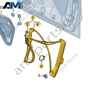 Стеклоподъемник передний правый без электродвигателя Volkswagen T-Roc 2018-2024 2GA837462F