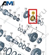 Ступица и муфта синхронизатора VAG 0A5311759C