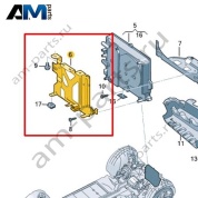 Кронштейн зарядного устройства Volkswagen id3 2020-2024 1EA971860