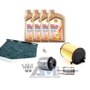 Комплект фильтров для ТО-4 Rapid 1.4TSI с маслом Shell 0W30