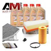 Набор ТО-2_4 для Ауди Q3 2.0TFSI (170_200_211 л.с.) с маслом Castrol 5W30 (504_507)
