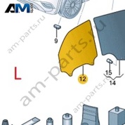 Стекло переднее левое VAG 3GJ845021 Volkswagen 2025-2026