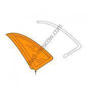 Стекло заднее боковое левое Ауди А4 (В6) 8E5845299T NVB