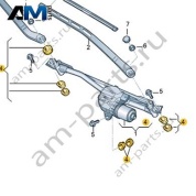 Комплект элементов крепления Audi Q7 (4M) 2016-2024 4M0998754