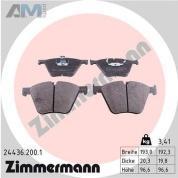 Передние тормозные колодки (24436.200.1) ZIMMERMANN для BMW X6 (F16) 50iX 4.4