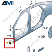 Замыкающая панель Volkswagen Jetta VII 2020-2024 17A810121
