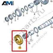 Свободно вращающаяся шестерня VAG 0CK311349S