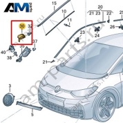 Накладка Volkswagen id3 2020-2024 10A821170B