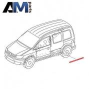 Молдинг задней двери левый Caddy 2K5853535FGRU