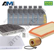 Комплект фильтров MANN с маслом 5W40 229.5 для ТО-2 Mercedes GLE 350