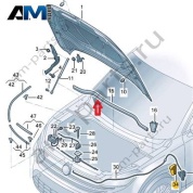 Уплотнитель капота Volkswagen Тигуан 57G823723